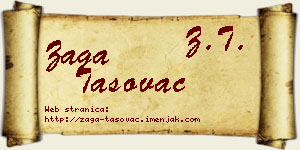Zaga Tasovac vizit kartica